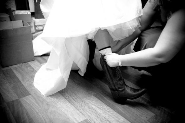 Brides Wearing FLATS! ...or BOOTS! ...or anything BUT heels : ) :  wedding Boots 3