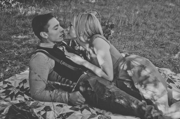 Vintage Themed Engagement Shoot! :  wedding beach photos diy diy engagement sign engagement engagement pictures inspiration ivory makeup pink vintage vintage picnic shoot 431178 513653302000179 2104369719 N