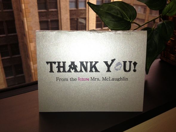 MY DIY THANK YOU FROM FUTURE MRS....