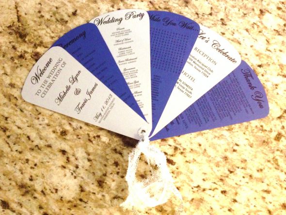 FINISHED MY DIY CEREMONY PROGRAMS!
