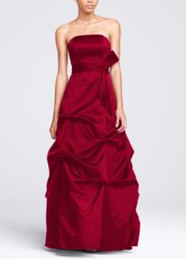 My girls' red bridesmaid dress!