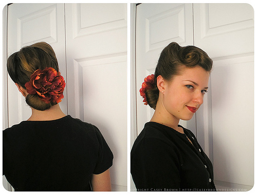 Need vintage updo inspiration :  wedding 2846756180 8d0b68763e