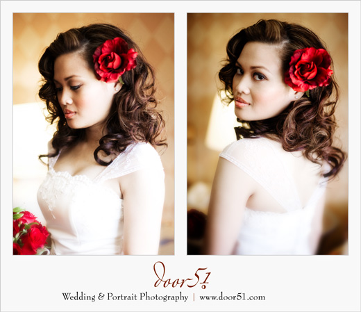 Need vintage updo inspiration :  wedding AJ And Mike Posing2