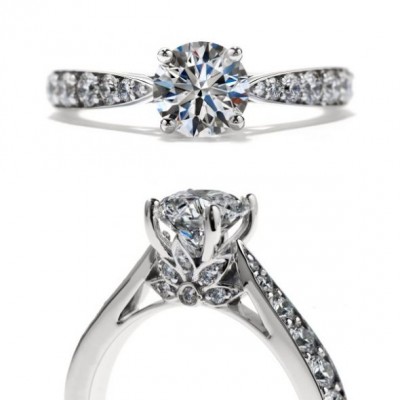 Show me your Pave set e-ring :  wedding HOF Truly Bridal Leaf