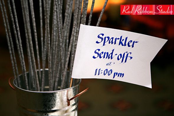 For those having a sparkler send off.... : wedding Red Ribbon Studio