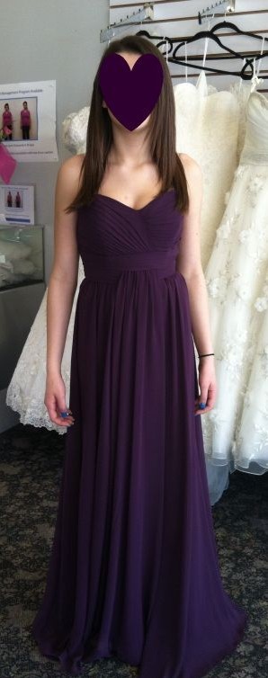 My ladies picked out their BM dresses! :) Bari Jay 322 in Eggplant