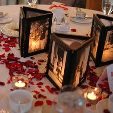 Centerpiece Ideas for an Alice in Wonderland Queen of Hearts/ Card Game theme? :  wedding decor centerpiece 3 Sided Frame