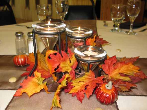 How do I use globe vases? :  wedding Fallcenterpiece2