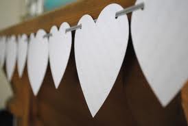 Decoration Ideas...Help! :  wedding decoration outdoor wedding Heart Bunting