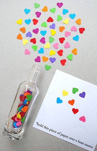 wedding invitations diy ideas Rainbow Hearts
