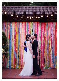 Decoration Ideas...Help! :  wedding decoration outdoor wedding Ribbon Curtain1