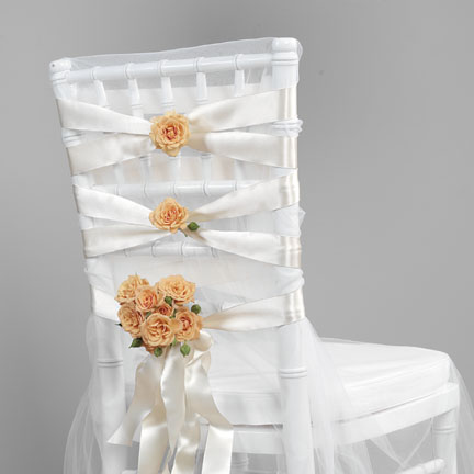 Which chairs for reception wedding chairs reception Ribbon Sash