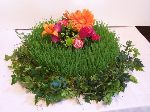 Centerpieces- No candle or Flowers :  wedding center piece diy frame flower bud vase tin tea Wheatgrass3