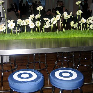 Theme: Daisies; Color: Navy and Yellow : wedding Wheatgrass With Daisies