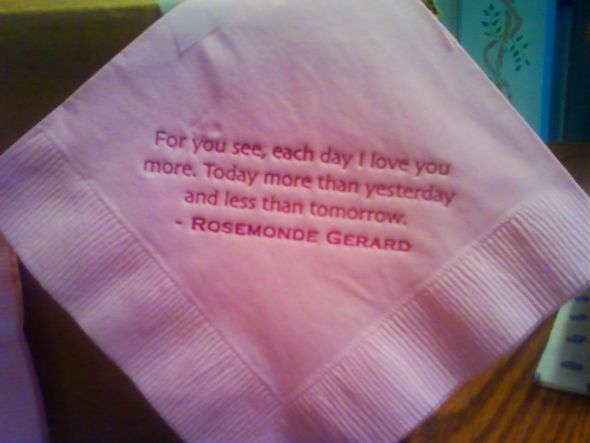 Personalized Napkins : wedding 0513001611