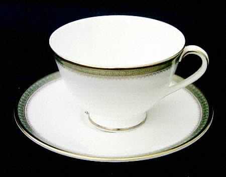 Did anyone register for China? : wedding china sets received Royal Doulton Clarendon Cup And Saucer Set Footed P0000080704S0002T2