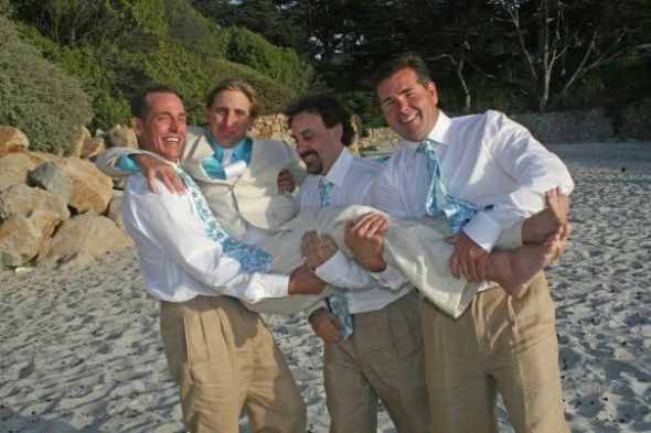 khaki linen beach menswear