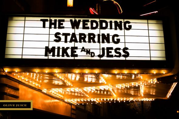 marquee sign wedding