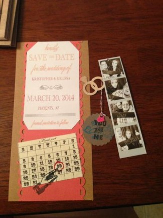 Our DIY Save The Dates and photo strips!!