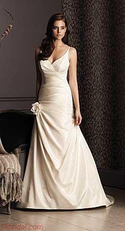 Show me dresses that are NOT strapless! :  wedding dress straps sleeves not strapless wedding dress Mikaella