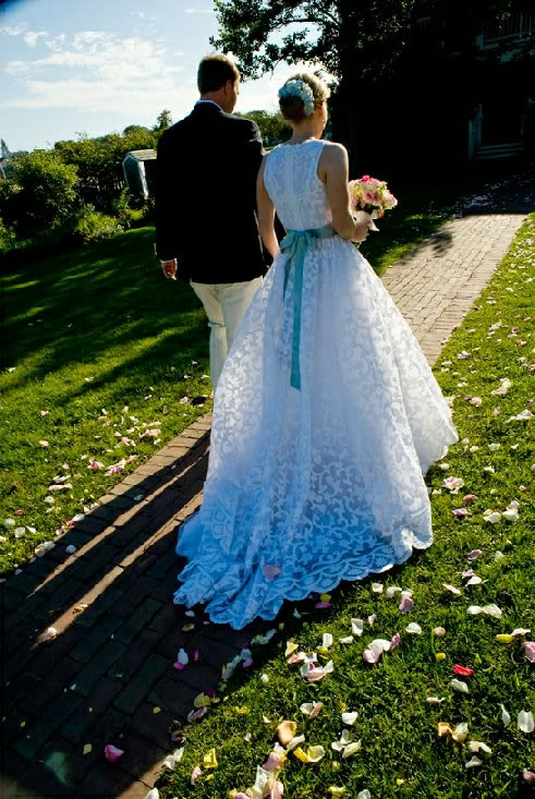 something old, new, borrowed, and hopefully the dress will be blue!!