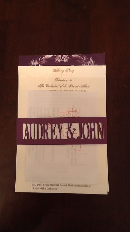 Semi Diy invite...Cricut made belly band