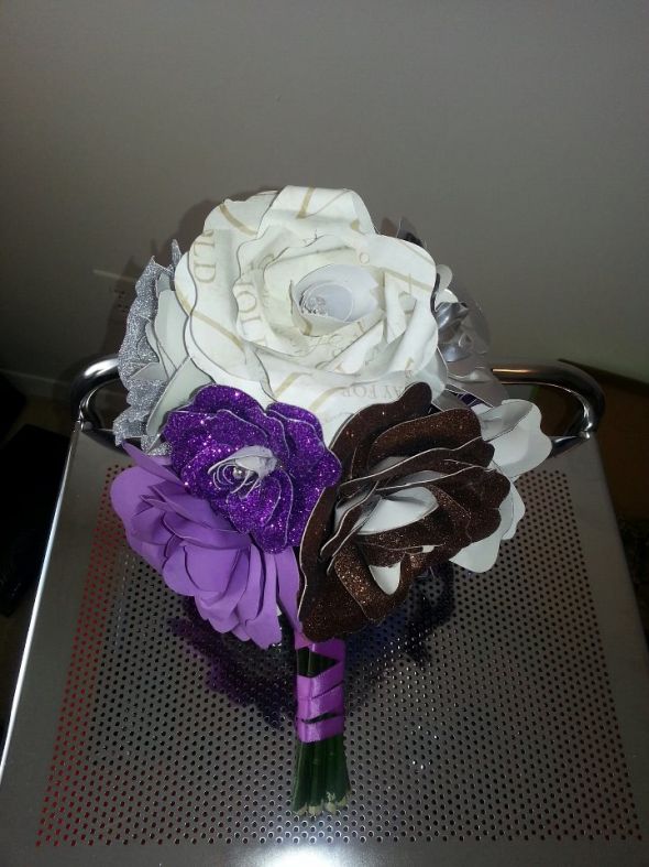 Wedding Flowers made with the Cricut