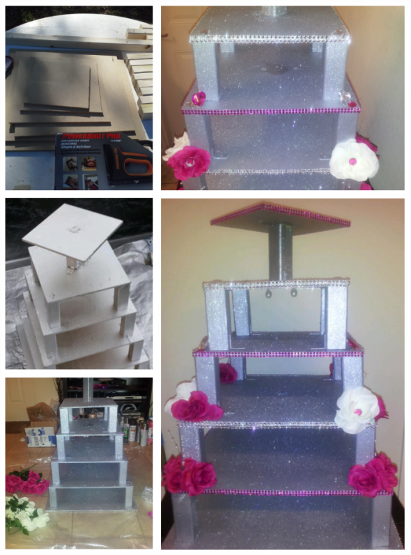 DIY wedding cupcake stand