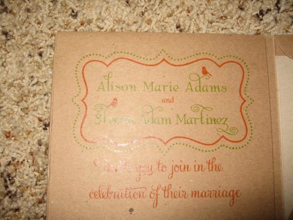 My DIY Gocco Invitation Suite is Complete! (Picture Heavy...) :  wedding gocco diy invitation map postcard embossing stamp IMG 1646