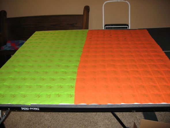 Pics of my DIY Gocco Napkins :  wedding gocco diy napkins IMG 1692