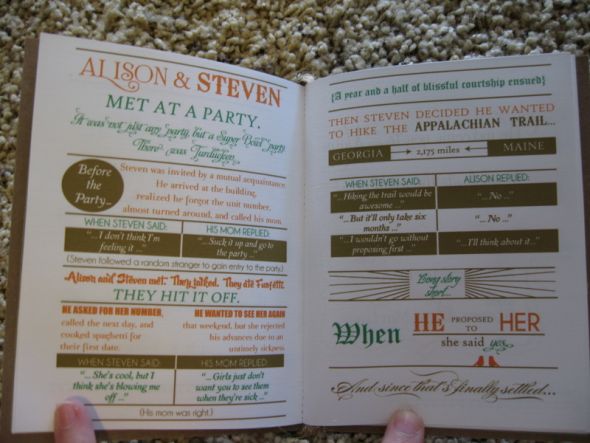 Let me know what you think of my DIY Gocco Program Books (pic heavy) :  wedding diy gocco programs booklet Program5