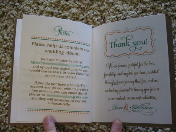 Let me know what you think of my DIY Gocco Program Books (pic heavy) :  wedding diy gocco programs booklet Program8