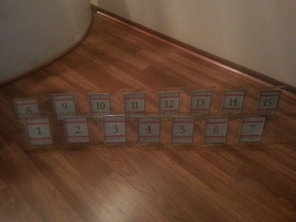 Table Numbers
