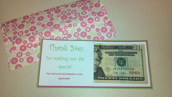 Tip Card/Envelope