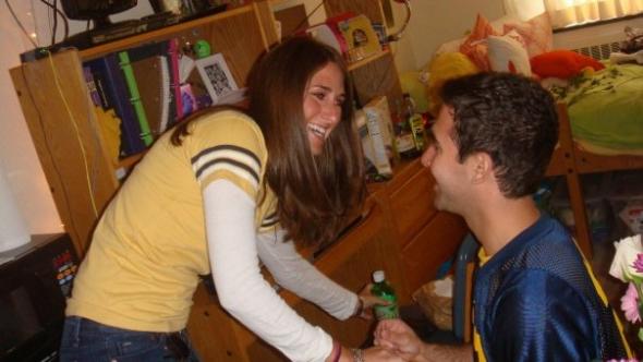 proposal and football win - perfect day