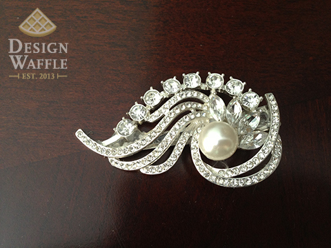 Semi homemade Wedding Hairclip Accessory