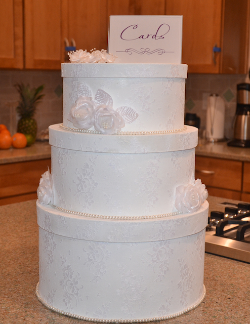 Wedding cake card box