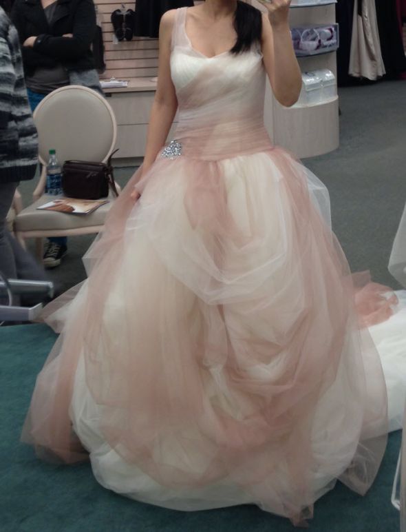 vera wang ombre tulle wedding dress