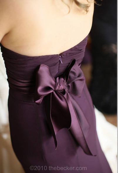 I loved these eggplant dresses for our winter wedding