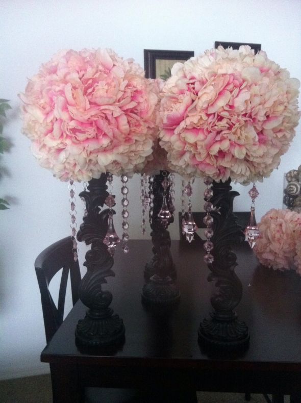 My DIY Rustic and vintage inspired centerpieces