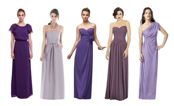 Brideside.me Purple Dresses