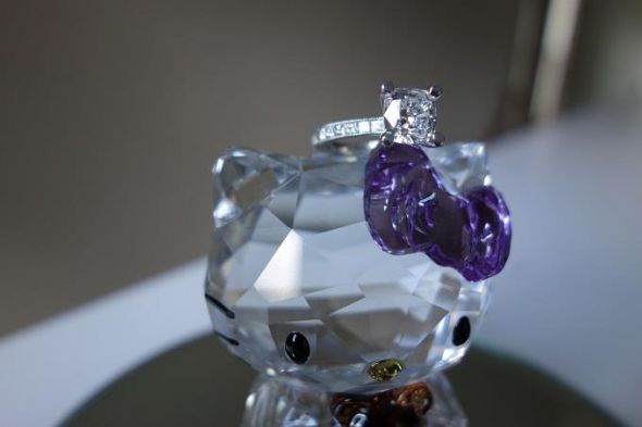 Cushion Cut set in Tacori