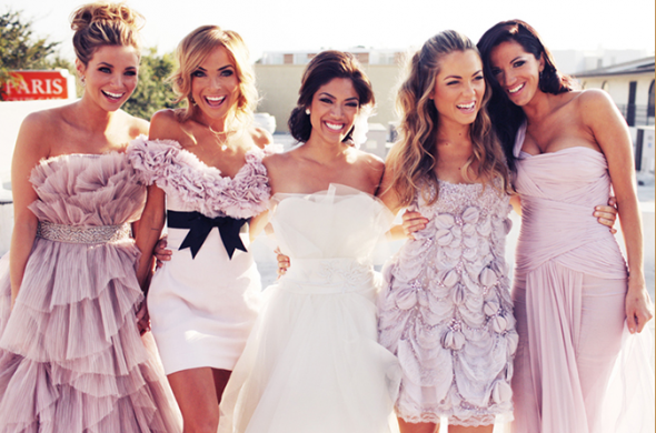 suede rose bridesmaid dresses
