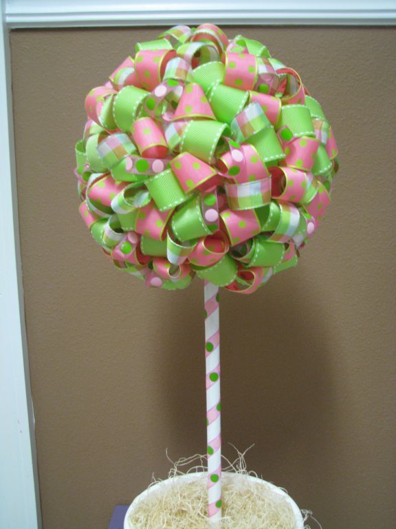 The topiaries look like this but in our colors Fall Wedding Centerpiece 