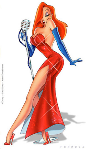 Jessica Rabbit Shower Ideas :  wedding bridal shower themes fun cartoon Amblin Jessicarabbit