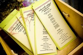Programs for the ceremony: What are yours like? :  wedding Bckyrdwed