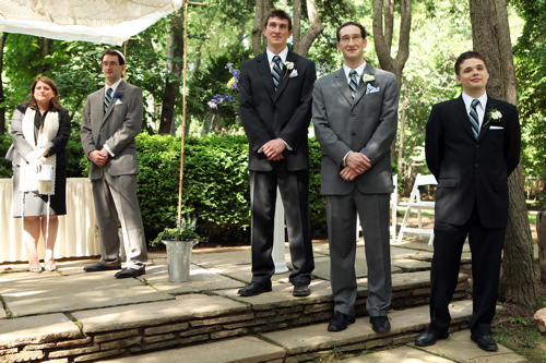 Groomsmen In Vests. However, the groomsmen