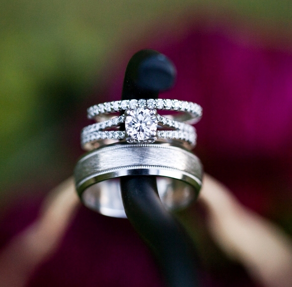 Can I see your split shank ering with band? :  wedding split shank Rings 3