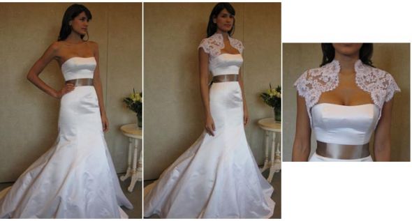 Anyone ever order a bolero lace jacket online or off ebay from China??? :  wedding bolero lace shrug jacket bridal ivory china ebay online 8857 X1
