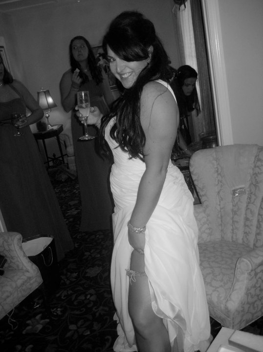 Some non-pro pics from my 10/24/10 wedding! :  wedding 102410 1 october 24 wedding recap Garter